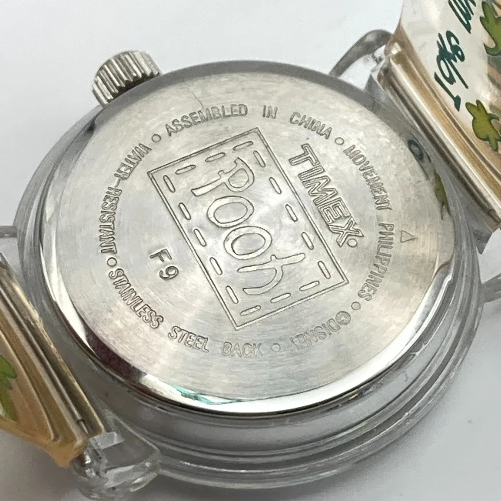 Timex Winnie the Pooh Women's Watch 29mm Piglet Clear New Battery 1998 90s 7.5